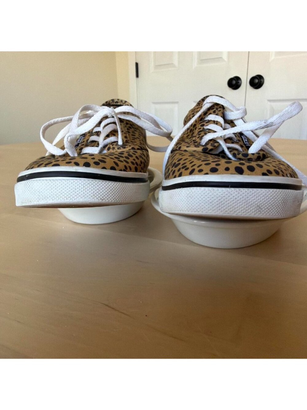 Vans Leopard Print Canvas Sneakers - Picture 4 of 5